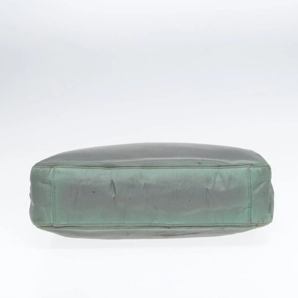 PRADA Shoulder Bag Nylon Khaki Silver Auth ki4969 - Picture 6 of 14